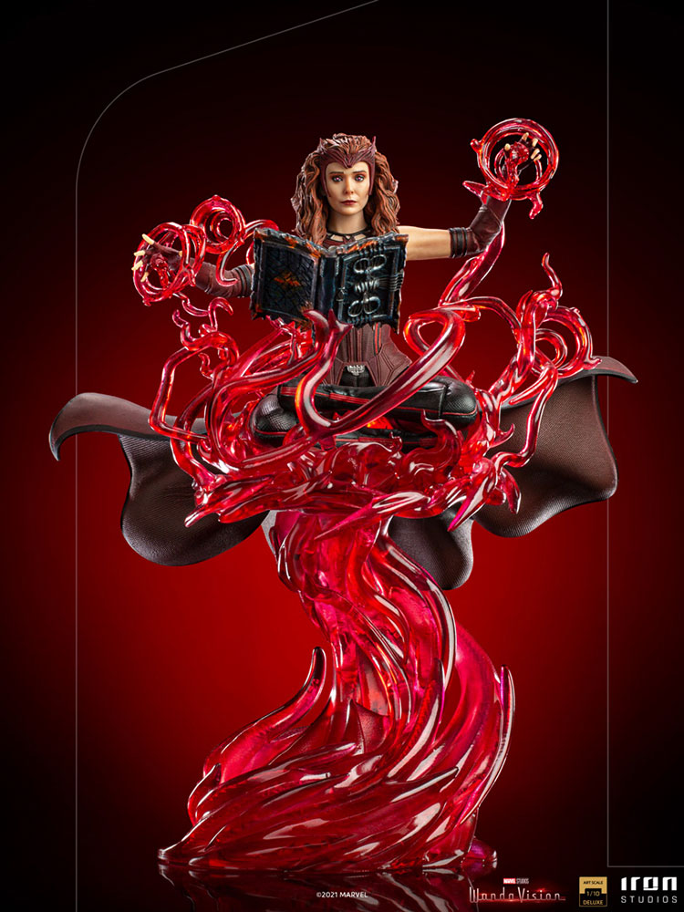 Iron Studios Marvel Scarlet Witch WandaVision Deluxe Art Scale Statue